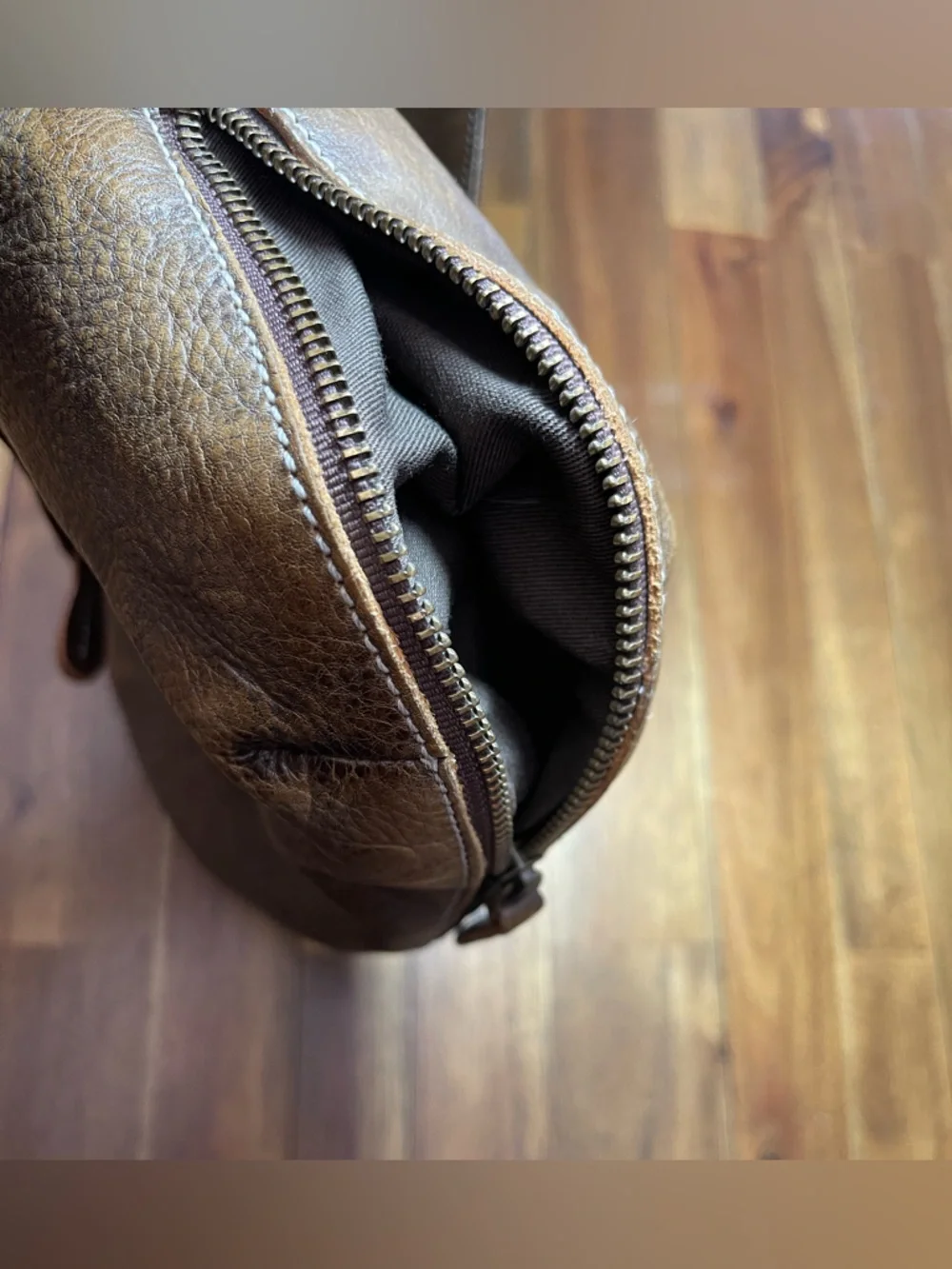 Bed Stu Tahiti fold over brown leather bag - Picture 11 of 13